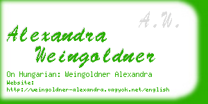 alexandra weingoldner business card